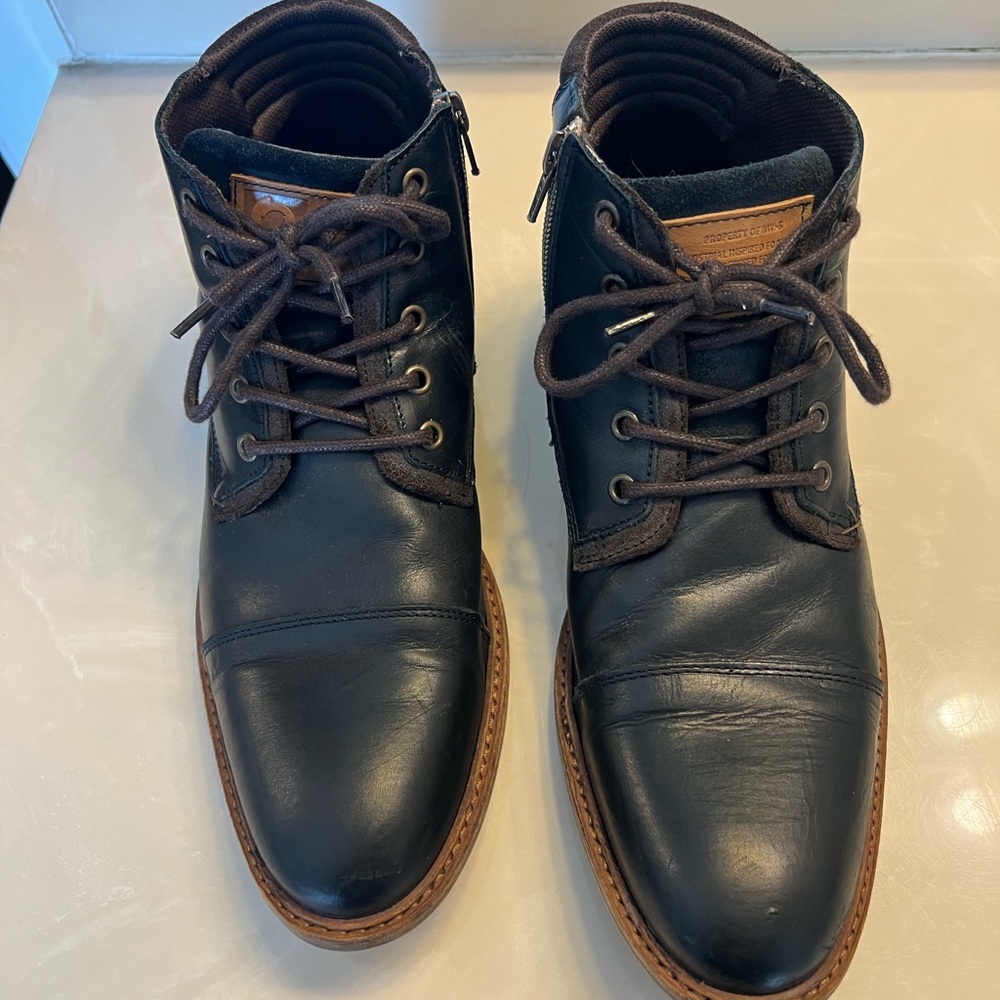 Bull Boxer black Holten boots handcrafted size 12 Made in Portugal